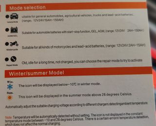 Cargador de baterías de 12V y 24V