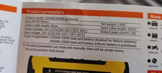 Cargador de baterías de 12V y 24V