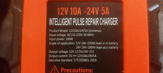 Cargador de baterías de 12V y 24V