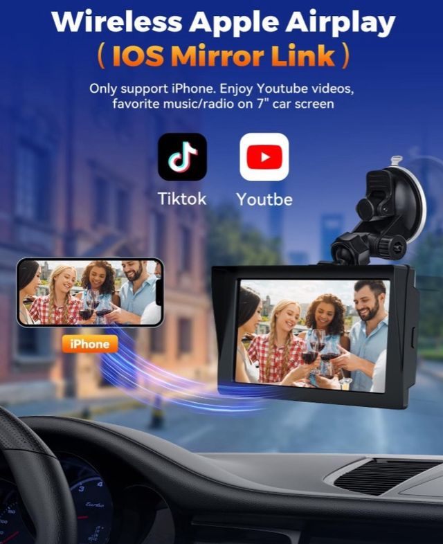 Pantalla de coche inalambrica