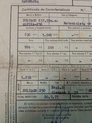 Bultaco Alpina mod. 212