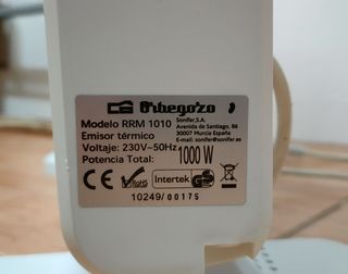 Emisor térmico Obergozo radiador.