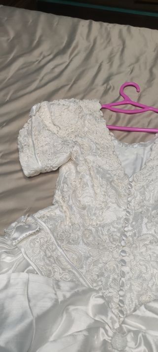 Vestido de novia en seda salvaje