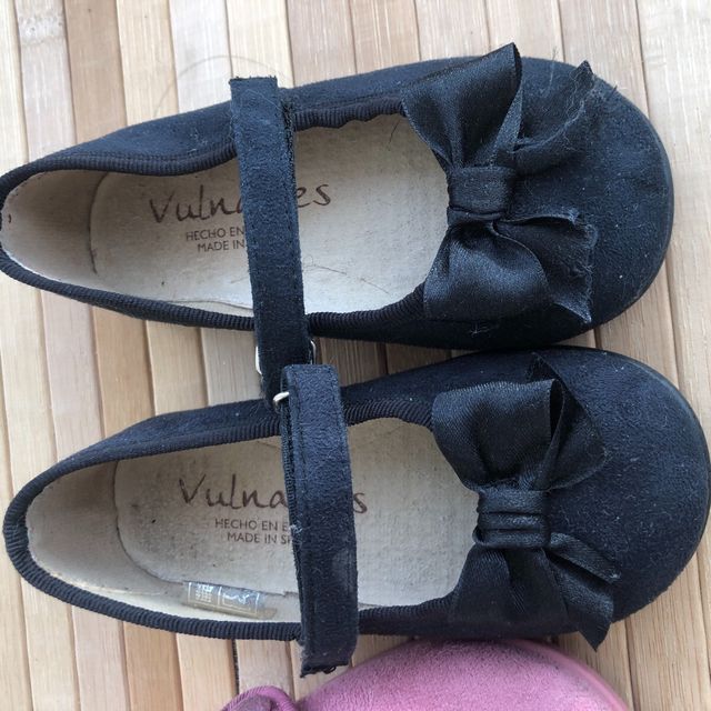 lote 2 pares bailarinas bebe talla 23