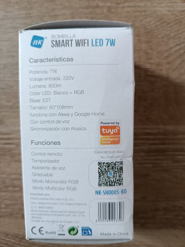 Bombilla wifi con Alexa