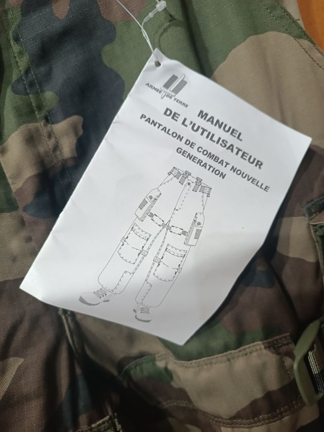 Pantaloni camo militari Esercito Francese nuovi M