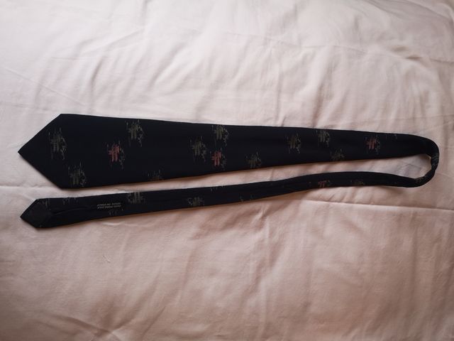 Cravatta seta anni 70 tema Oriente