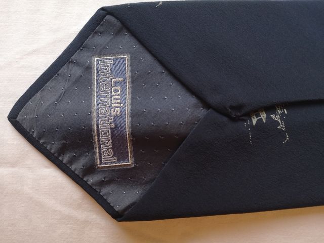 Cravatta seta anni 70 tema Oriente