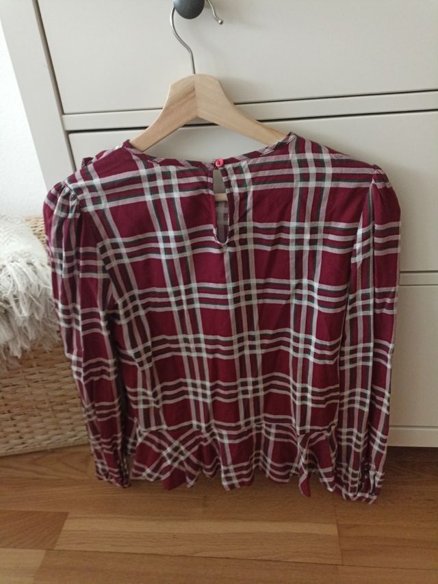 Camisa volantes Mango