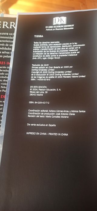 Tierra. Pearson Educación