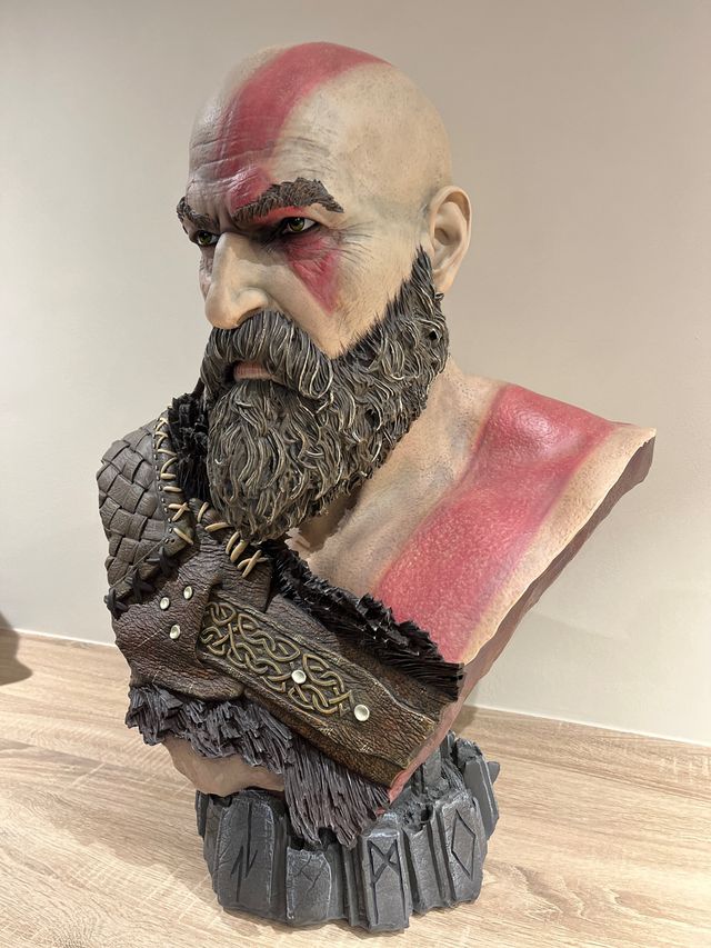 Busto Kratos Norse Gaming Heads NUEVO SIN ABRIR