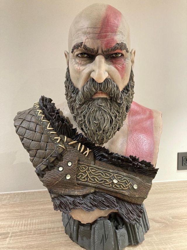 Busto Kratos Norse Gaming Heads NUEVO SIN ABRIR
