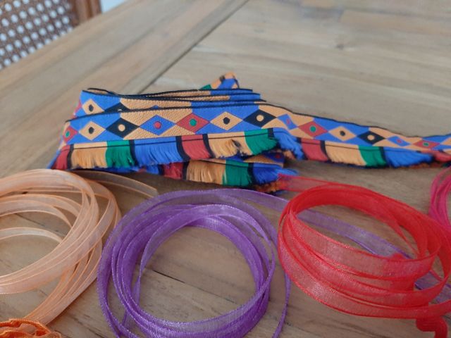 Cintas organza y piquillo