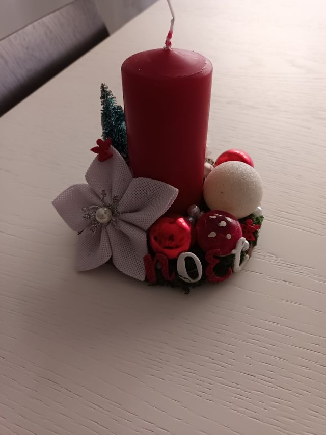 Centrotavola con candela