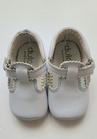 3 Oso rezando, libro y zapatos bebé azul NUEVO