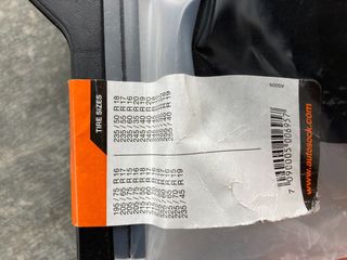 cadenas para nieve textiles autosock