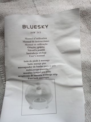 Hidromasaje pies bluesky BFM 363