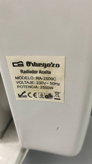 Radiador eléctrico de aceite Orbegozo