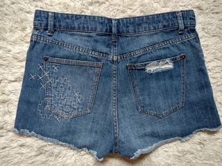 Short vaquero tiro alto boho chic