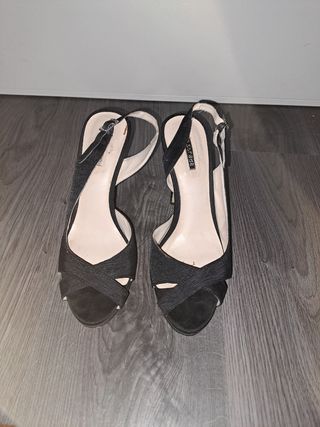 Sandalias negras fiesta