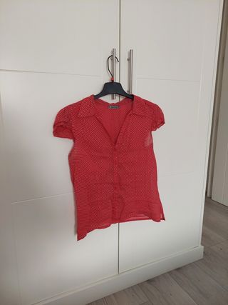 Camisa manga corta lunares