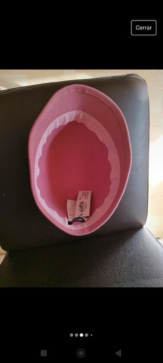 Gorra lana rosa nueva