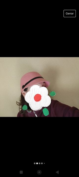 Gorra lana rosa nueva