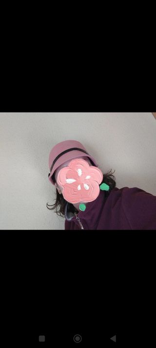 Gorra lana rosa nueva