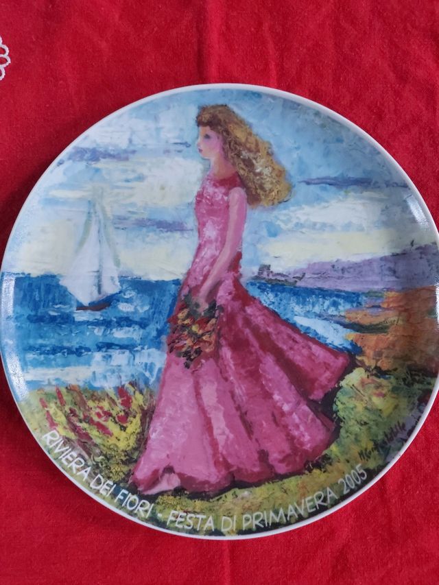 Piatto decorativo porcellana