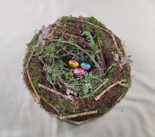 DECORACIÓN DE MESA "CASETAS Y NIDOS DE PAJARITOS"