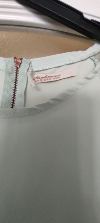 Camisa tul verde agua