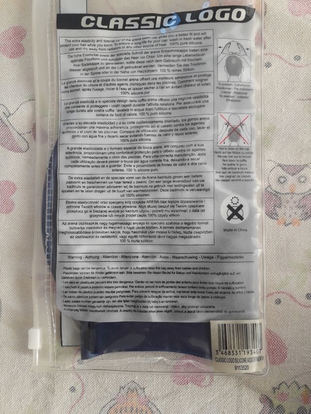 Cuffia silicone Arena, gorra de silicona