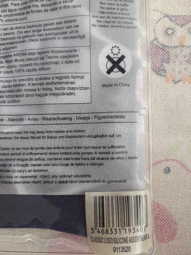 Cuffia silicone Arena, gorra de silicona