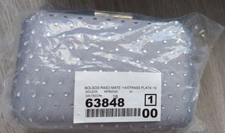 Sandalias y bolso fiesta talla 36 color plata