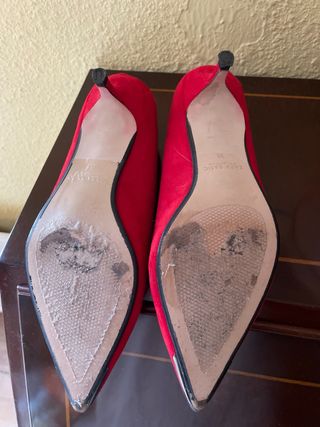 zapato salon rojo