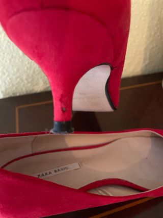 zapato salon rojo