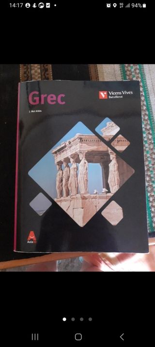Libro de Griego bachillerato.