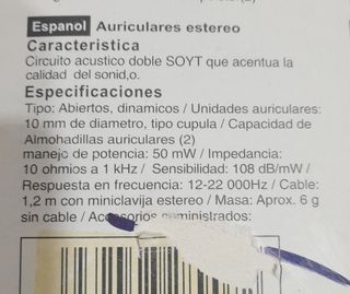 Auriculares con micro