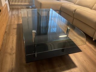 Mesa centro de cristal templado