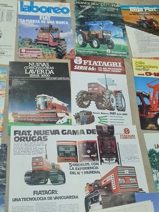 Folletos publicitarios antiguos fiatagri