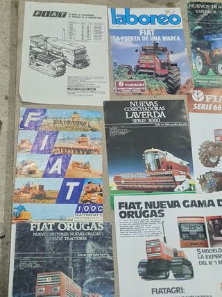 Folletos publicitarios antiguos fiatagri