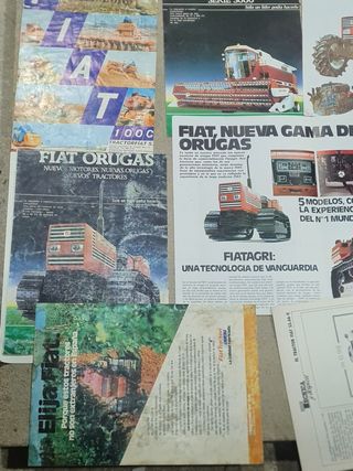 Folletos publicitarios antiguos fiatagri