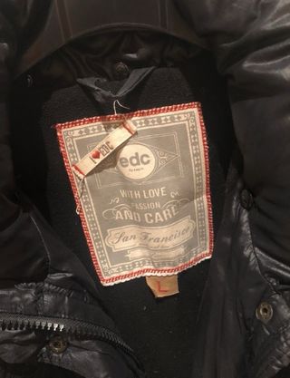 Plumífero negro L Edc Esprit