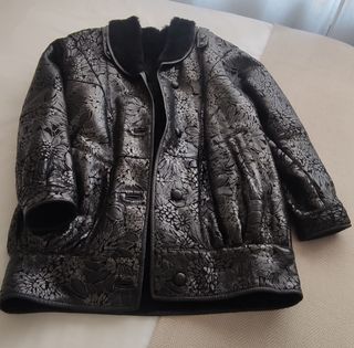 Exclusivo abrigo negro 100% piel oversize 