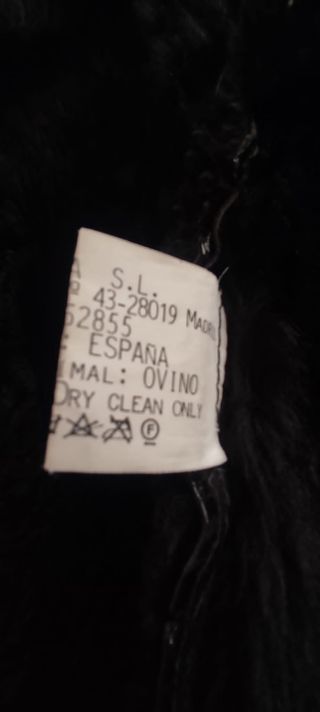 Exclusivo abrigo negro 100% piel oversize 