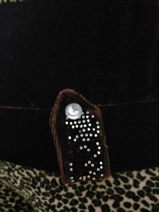 Jersey cuello alto de terciopelo