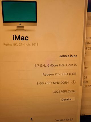iMac (27", 3,7Ghz, 2tb, 2020)