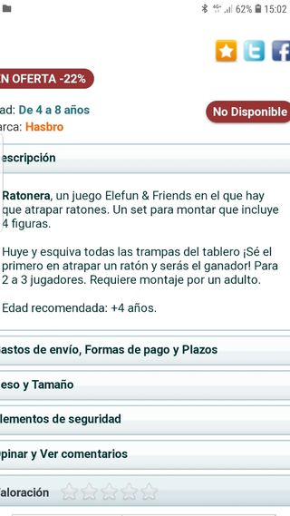 NUEVO sin estrenar JUEGO la ratonera