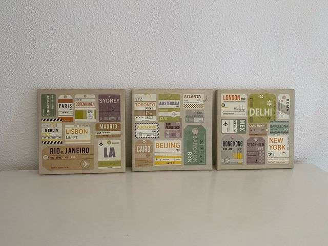 Cuadros decorativos triptico