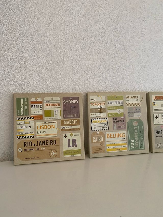 Cuadros decorativos triptico